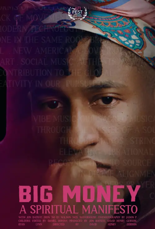 Movie poster "Big Money: A Spiritual Manifesto"