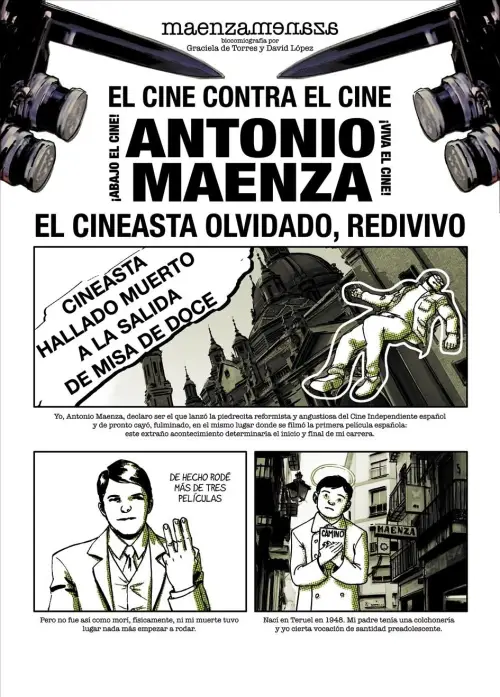 Movie poster "Materialista, idealista, cinematógrafo, magnetófono, buen chico y sádico"