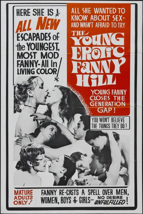 Movie poster "The Young, Erotic Fanny Hill"