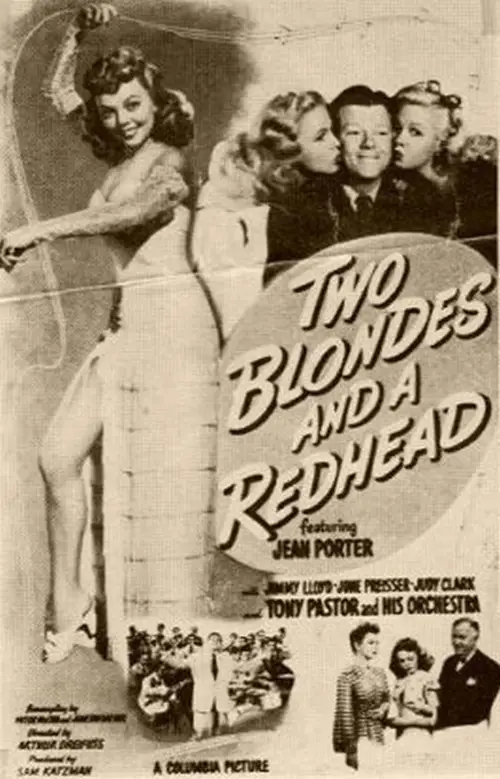 Movie poster "Two Blondes and a Redhead"