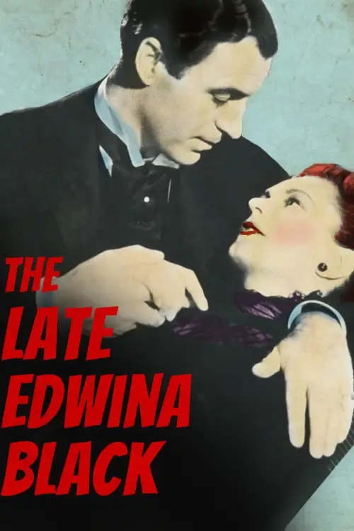 Movie poster "The Late Edwina Black"