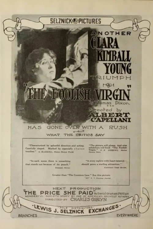 Movie poster "The Foolish Virgin"