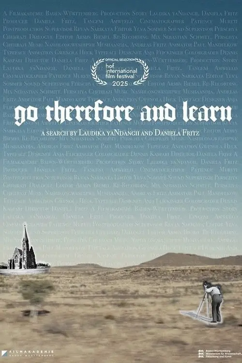 Movie poster "Go Therefore and Learn"