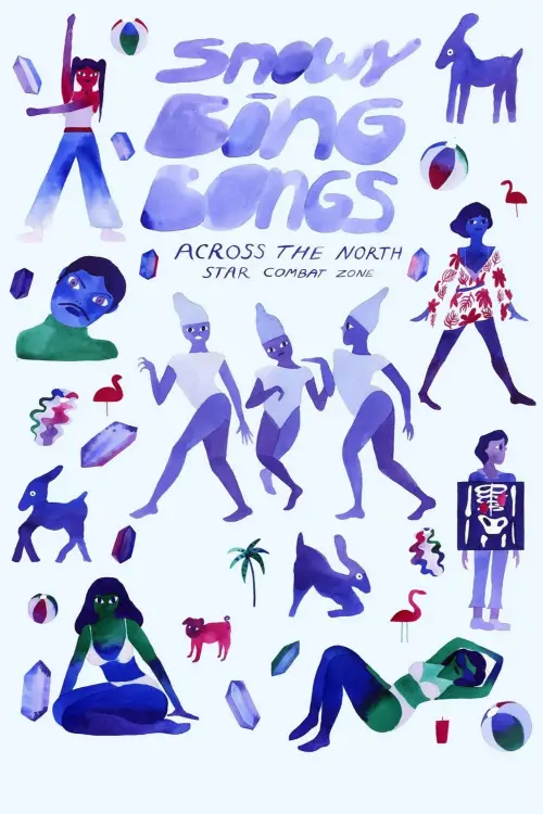 Movie poster "Snowy Bing Bongs Across the North Star Combat Zone"