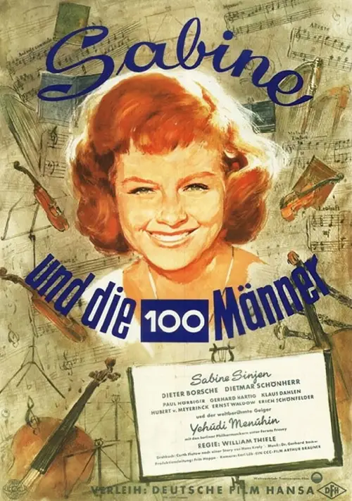 Movie poster "Sabine und die hundert Männer"