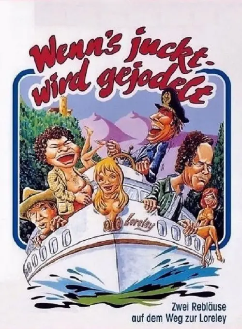 Movie poster "Zwei Rebläuse auf dem Weg zur Loreley"