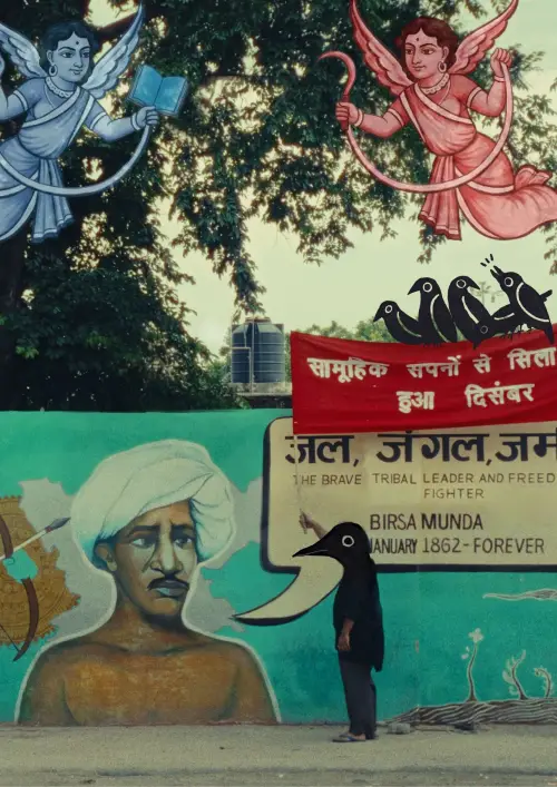 Movie poster "Collective Dreams Stitched into December"