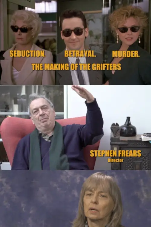Movie poster "Seduction. Betrayal. Murder: The Making of The Grifters"