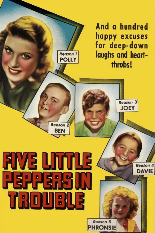 Movie poster "Five Little Peppers in Trouble"