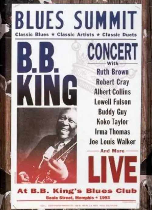 Movie poster "B.B. King: Blues Summit"