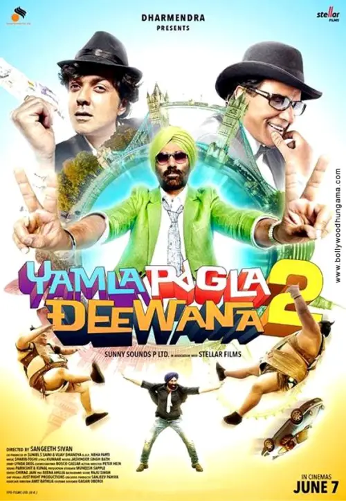 Movie poster "Yamla Pagla Deewana 2"