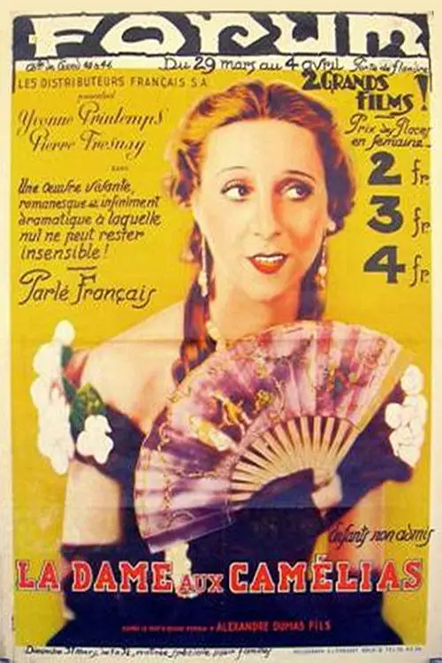 Movie poster "La Dame aux camélias"