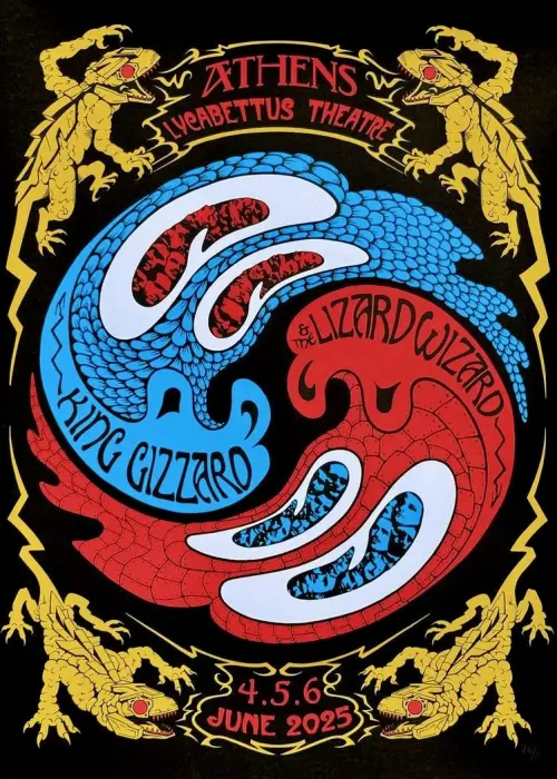 Movie poster "King Gizzard & The Lizard Wizard - Live in Athens 