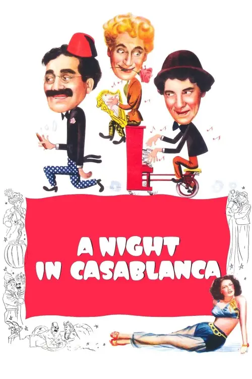 Movie poster "A Night in Casablanca"