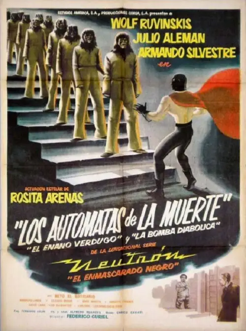 Movie poster "Neutron the Atomic Superman vs. the Death Robots"