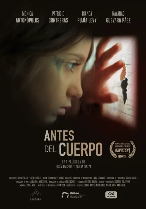 Movie poster "Antes del cuerpo"