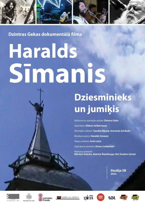 Movie poster "Haralds Sīmanis. Dziesminieks un jumiķis"
