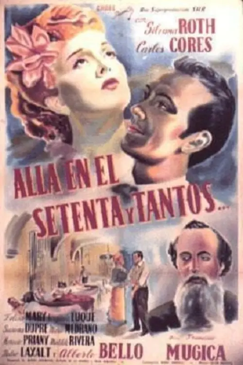 Movie poster "Allá en el setenta y tantos"