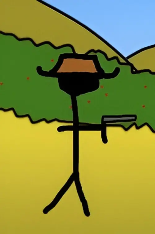 Movie poster "Cowboy vs Alien"