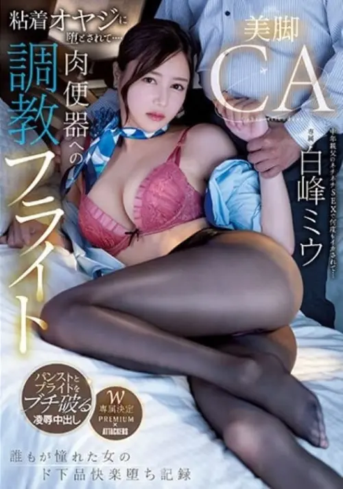 Movie poster "Beautiful-legged CA seduced by an obsessive old man... Training flight to become a human toilet"