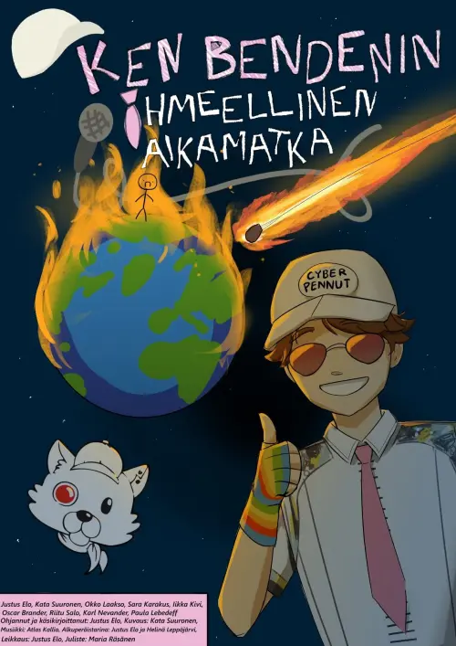 Movie poster "Ken Bendenin ihmeellinen aikamatka"