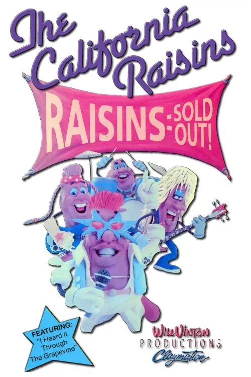 Movie poster "Raisins Sold Out: The California Raisins II"