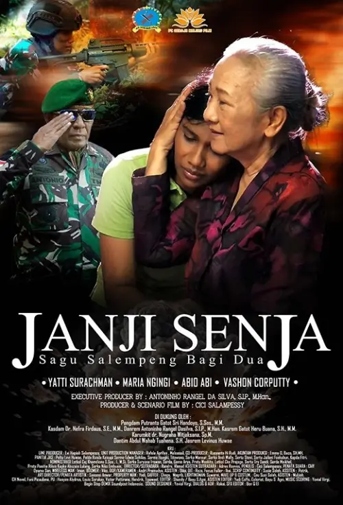 Movie poster "Janji Senja"