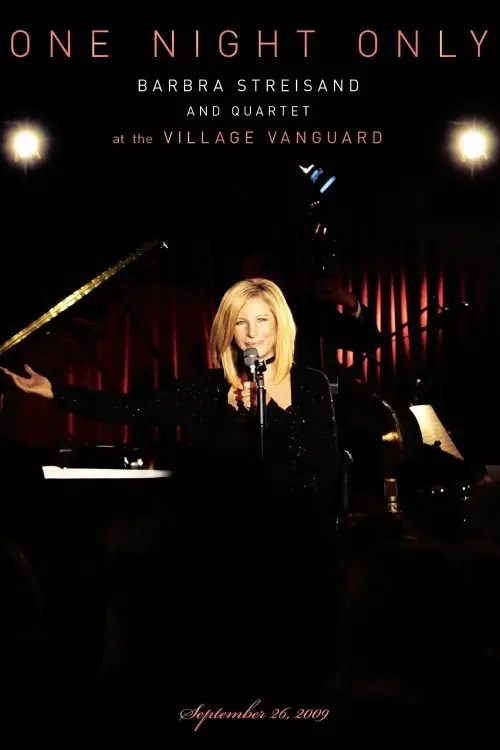 Movie poster "One Night Only - Barbra Streisand and Quartet at the Village Vanguard"