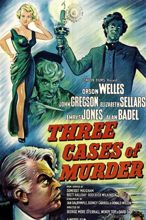 Movie poster "Three Cases of Murder"