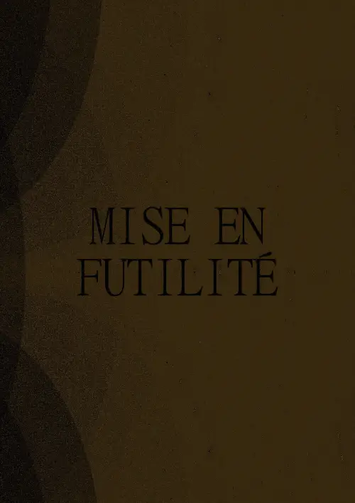 Movie poster "Mise en Futilité"