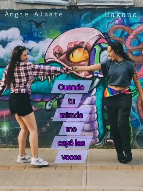 Movie poster "Cuando Tu Mirada Me Cayó Las Voces"
