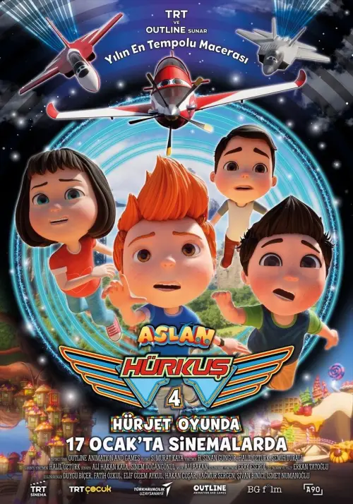 Movie poster "Aslan Hürkuş 4: Hürjet Oyunda"