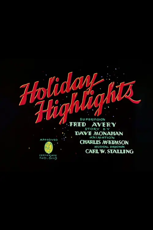 Movie poster "Holiday Highlights"