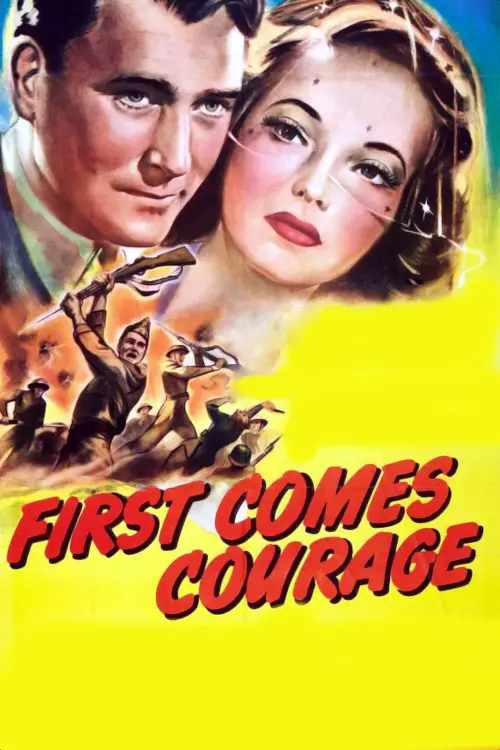 Movie poster "First Comes Courage"