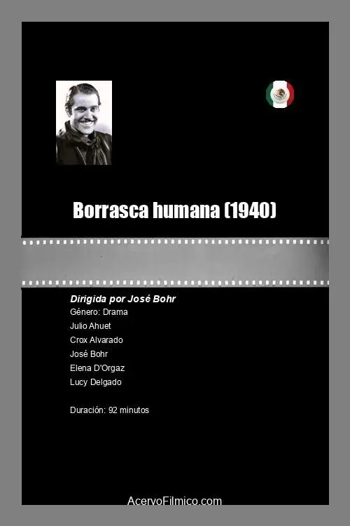 Movie poster "Borrasca humana"