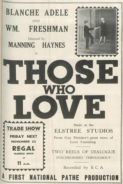 Movie poster "Those Who Love"
