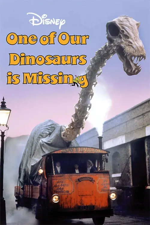 Movie poster "One of Our Dinosaurs Is Missing"