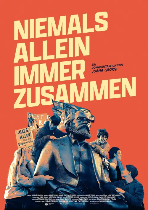 Movie poster "Niemals allein, immer zusammen"