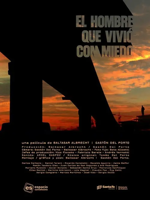 Movie poster "The man that lived with fear"