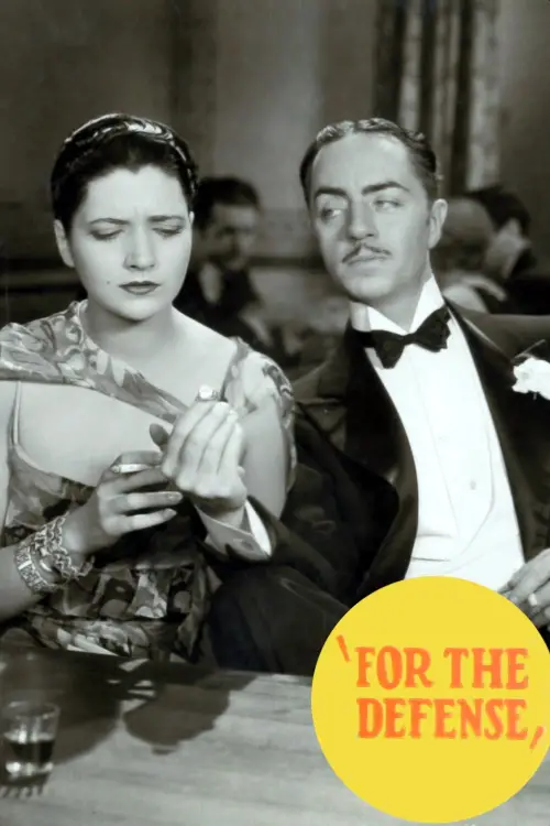 Movie poster "For the Defense"