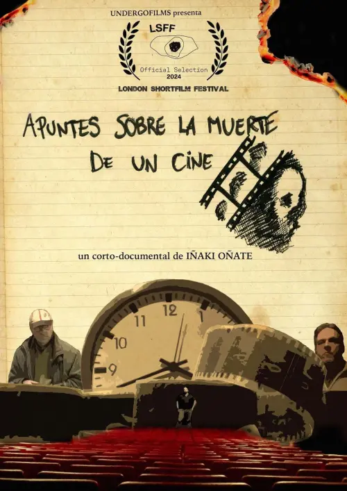 Movie poster "Apuntes sobre la muerte de un cine"