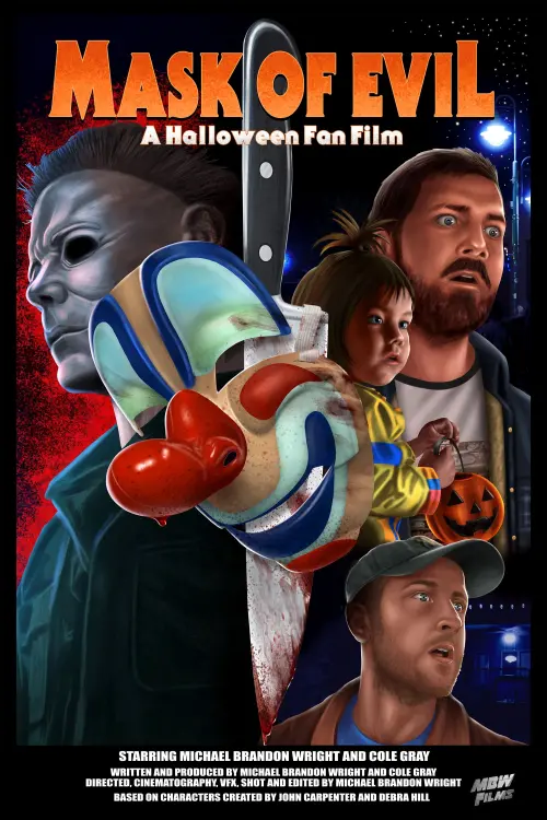 Movie poster "MASK OF EVIL: A Halloween Fan Film"