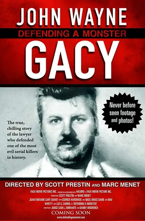 Movie poster "John Wayne Gacy: Defending a Monster"