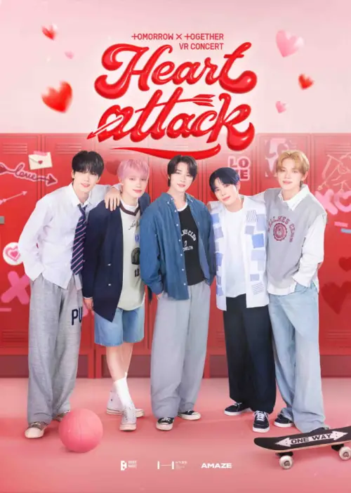 Movie poster "TOMORROW X TOGETHER VR CONCERT : HEART ATTACK"