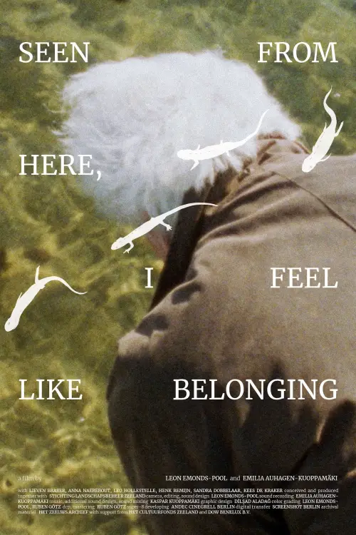Movie poster "Seen From Here, I Feel Like Belonging"