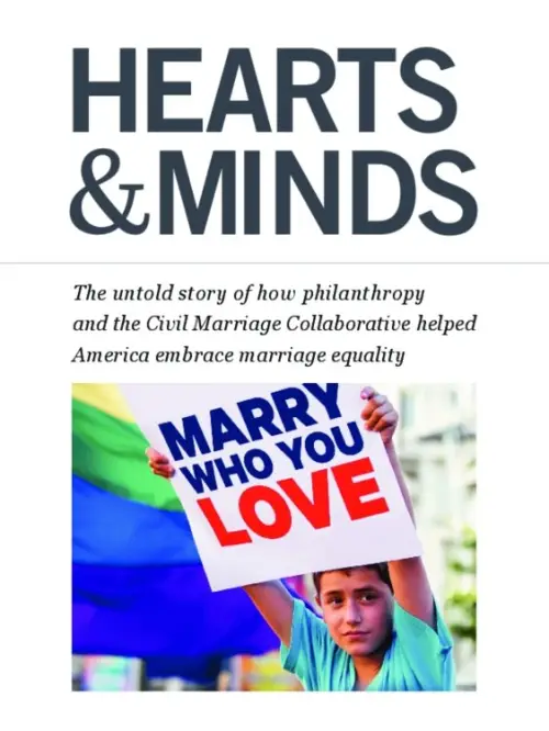Movie poster "Hearts and Minds: The Story of the Civil Marriage Collaborative"