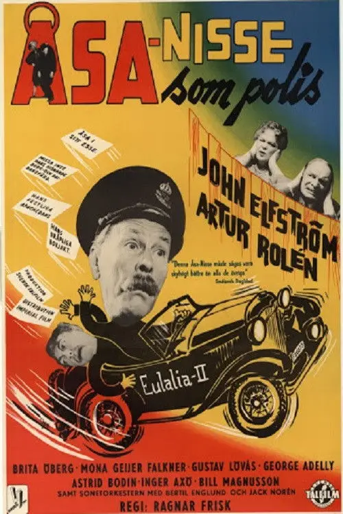Movie poster "Åsa-Nisse som polis"
