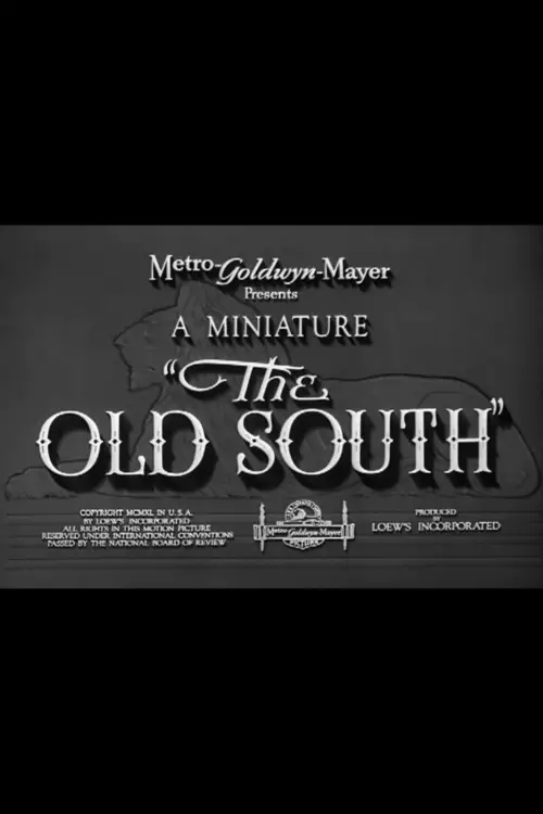 Movie poster "The Old South"