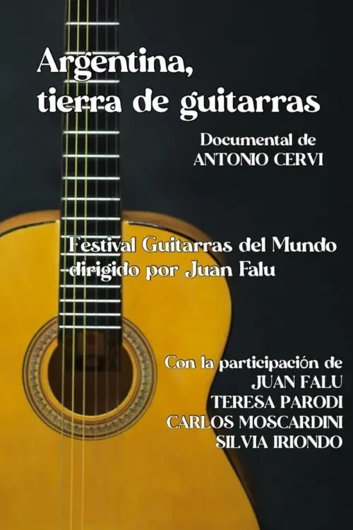 Movie poster "Argentina, tierra de guitarras"
