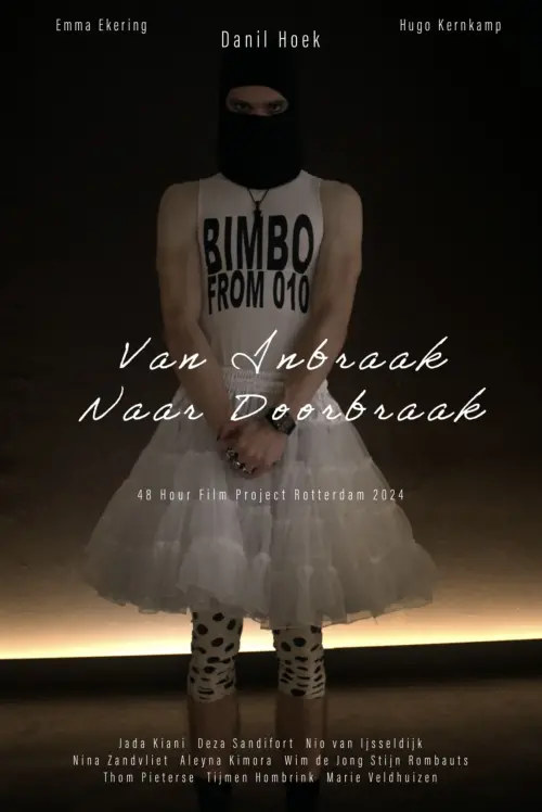 Movie poster "From burglary, to breakthrough"